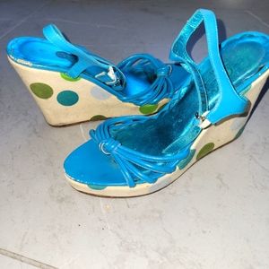 Coach Lona Polka Dot Wedges